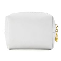 Basic Solid Color Pu Leather Square Makeup Bags sku image 4