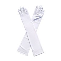 Women's Simple Style Solid Color Milk Fiber Gloves 1 Pair sku image 1