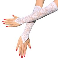Women's Fashion Solid Color Lace Gloves 1 Pair main image 5