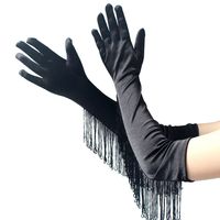 Women's Fashion Solid Color Polyester Spandex Gloves 1 Pair main image 4