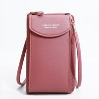 Women's All Seasons Pu Leather Solid Color Fashion Square Zipper Buckle Phone Wallet main image 4