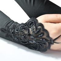 Women's Retro Solid Color Polyester Gloves 1 Pair main image 4