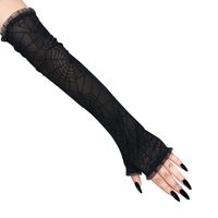 Women's Simple Style Spider Web Nylon Gloves 1 Pair main image 3