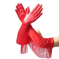 Frau Mode Einfarbig Polyester-spandex Handschuhe 1 Paar main image 3