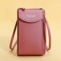 Women's All Seasons Pu Leather Solid Color Fashion Square Zipper Buckle Phone Wallet main image 3