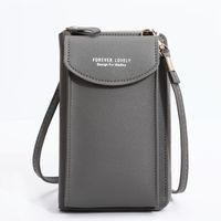 Women's All Seasons Pu Leather Solid Color Fashion Square Zipper Buckle Phone Wallet sku image 9