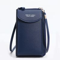 Women's All Seasons Pu Leather Solid Color Fashion Square Zipper Buckle Phone Wallet sku image 10