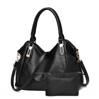 Women's Large Pu Leather Solid Color Fashion Square Zipper Crossbody Bag sku image 9