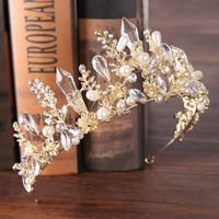 Style Baroque Fleur Alliage Cristal Perle Incruster Strass 1 Pièce main image 1