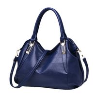 Women's Large Pu Leather Solid Color Fashion Square Zipper Crossbody Bag main image 2
