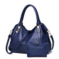 Women's Large Pu Leather Solid Color Fashion Square Zipper Crossbody Bag sku image 8
