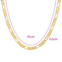 Punk Solid Color Copper Gold Plated Necklace 1 Piece sku image 7