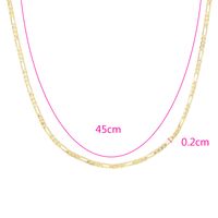 Punk Solid Color Copper Gold Plated Necklace 1 Piece sku image 3