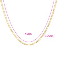 Punk Solid Color Copper Gold Plated Necklace 1 Piece sku image 4