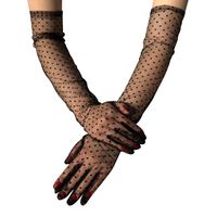 Women's Retro Polka Dots Lace Gloves 1 Pair main image 5