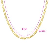 Punk Solid Color Copper Gold Plated Necklace 1 Piece sku image 5