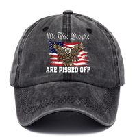 Unisex Simple Style Letter American Flag Curved Eaves Baseball Cap main image 1