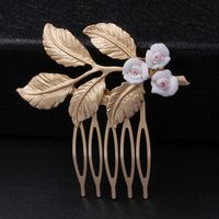 Sweet Flower Alloy Plating Artificial Pearls Hair Clip main image 5
