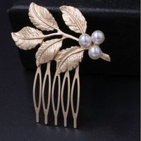 Sweet Flower Alloy Plating Artificial Pearls Hair Clip sku image 4