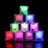 Fashion Colorful Luminous Touch Liquid Sensing Small Ice Cubes main image 5