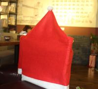 Christmas Fashion Solid Color Cloth Party Chair Cover main image 2