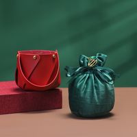 Weihnachten Einfarbig Pu-leder Gruppe Zubehör Für Geschenkverpackungen 1 Stück main image 6
