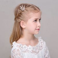 Princess Crown Rhinestone Inlay Rhinestones Hair Combs main image 1