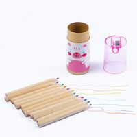 Cartoon Mini Cartoon Print Barrel Color Painting Pencil main image 1