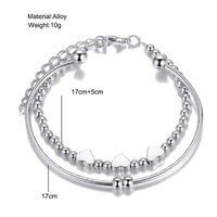 Fashion Heart Shape Alloy Plating Women's Bracelets main image 4