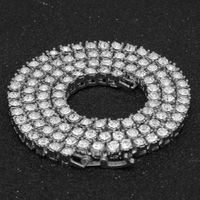 Moda Cuadrado Aleación Enchapado Embutido Diamantes De Imitación Hombres Collar 1 Pieza sku image 5