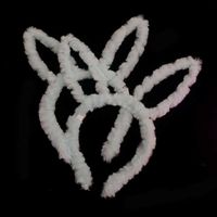 Fashion Cute Plush Rabbit Ears Luminous Headband Party Atmosphere Props sku image 3