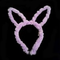 Fashion Cute Plush Rabbit Ears Luminous Headband Party Atmosphere Props sku image 4