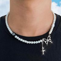 Fashion Butterfly Alloy Pearl Plating Women's Necklace main image 6