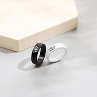 Simple Style Butterfly Alloy Couple Rings 1 Piece main image 2