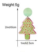 موضة شجرة عيد الميلاد بلاستيك امرأة الأقراط المعلقة 1 زوج main image 5