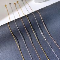 Simple Style Geometric Titanium Steel Chain Necklace main image 1