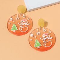 Fashion Christmas Tree Snowman Plastic Women's Drop Earrings 1 Pair main image 1