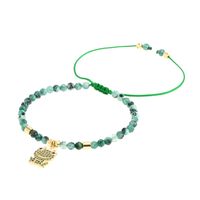 Ins Style Cactus Frog Natural Stone Beaded Inlay Zircon Bracelets 1 Piece main image 9