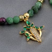 Ins Style Cactus Frog Natural Stone Beaded Inlay Zircon Bracelets 1 Piece main image 7