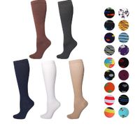 Unisex Sports Solid Color Nylon Rib-knit Crew Socks main image 5