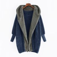 Women's Casual Solid Color Patchwork Placket Coat main image 2