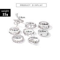Fashion Star Moon Snake Alloy Unisex Rings 9 Pieces main image 2