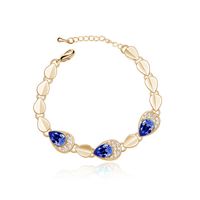 Fashion Water Droplets Alloy Chain Artificial Crystal Women's Bracelets 1 Piece main image 3