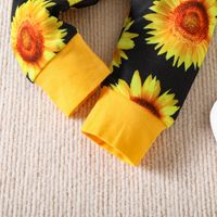 Fashion Sunflower Letter Printing Cotton Baby Clothing Sets main image 7