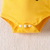 Mode Sonnenblume Brief Drucken Baumwolle Baby Kleidung Sets main image 4