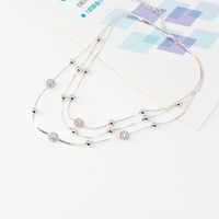 Fashion Geometric Alloy Metal Beaded Zircon Women's Necklace 1 Piece sku image 2