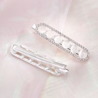 Fashion Geometric Alloy Diamond Opal Hair Clip 2 Pieces main image 2