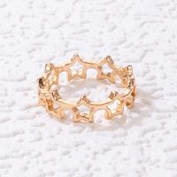 Simple Style Geometric Alloy Plating Women's Rings main image 5