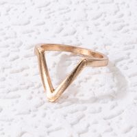 Simple Style Geometric Alloy Plating Women's Rings sku image 3