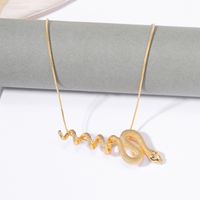 Fashion Snake Alloy Women's Necklace 1 Piece main image 3